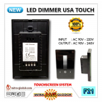 Dimmer LED USA Touch Screen AC 220V - Pengatur Cahaya LED